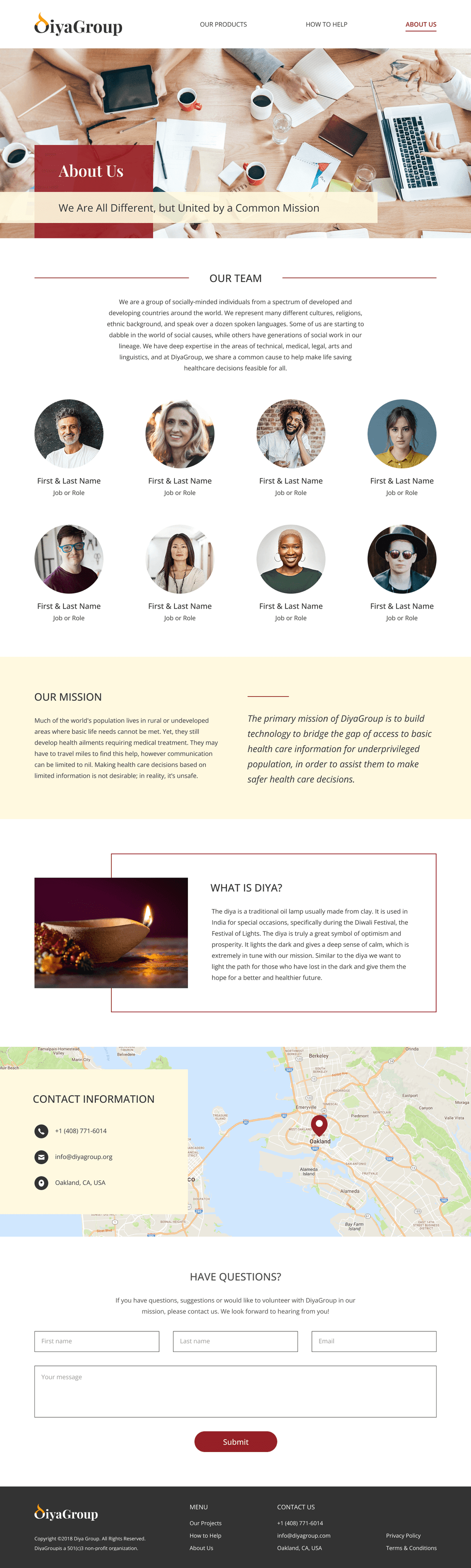 04 diya website design